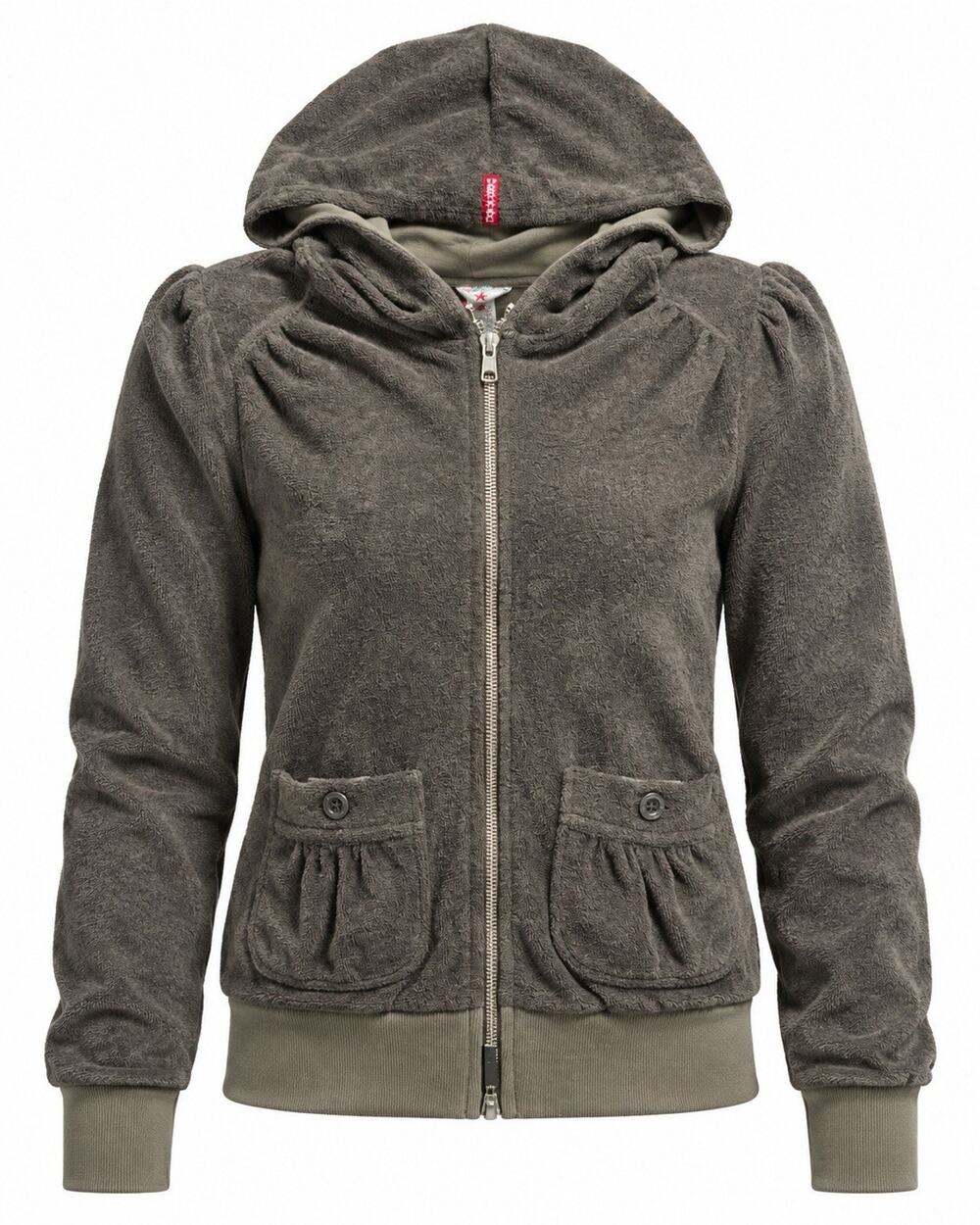 Hard Tail Forever Medium BT-77 Lady Hoodie Zip Up Bamboo Blend Gray USA NWT
